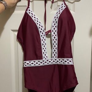BRAND NEW SHEIN Crochet Trim One Piece